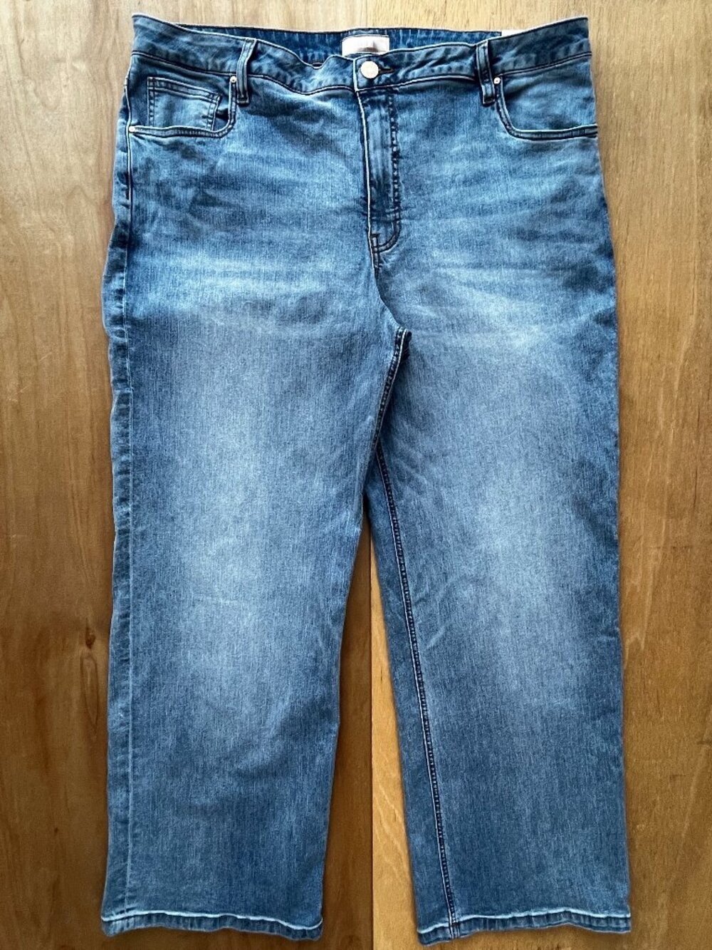 KUT FROM THE KLOTH WIDE LEG HIGH RISE JEANS WOMEN’S sz 18W Blue Stretch NEW